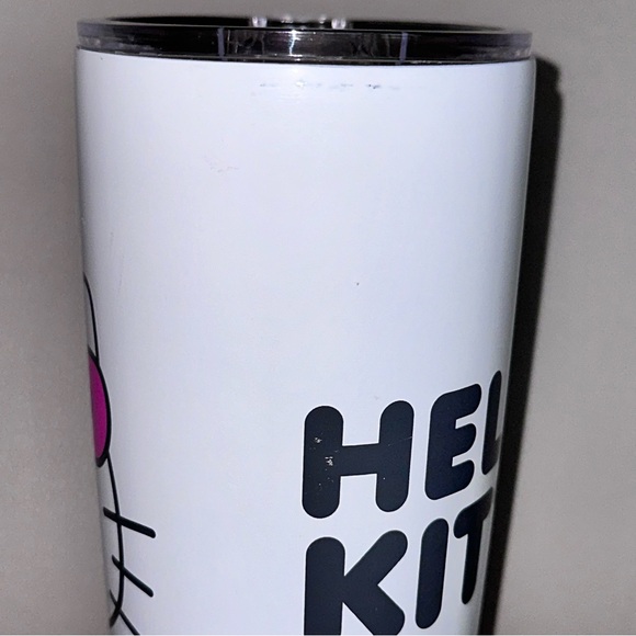 Sanrio Hello Kitty Face Stainless Steel White Tumbler - Picture 4 of 6